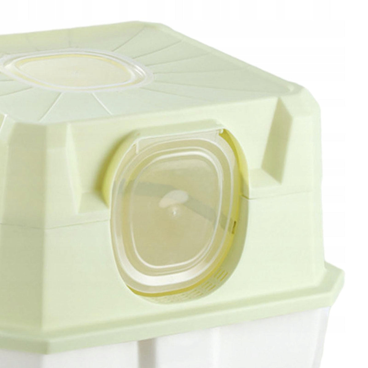 Fully Covered Cat Litter Case Prevent Sand Leakage Kitten Potty green Packaging status original