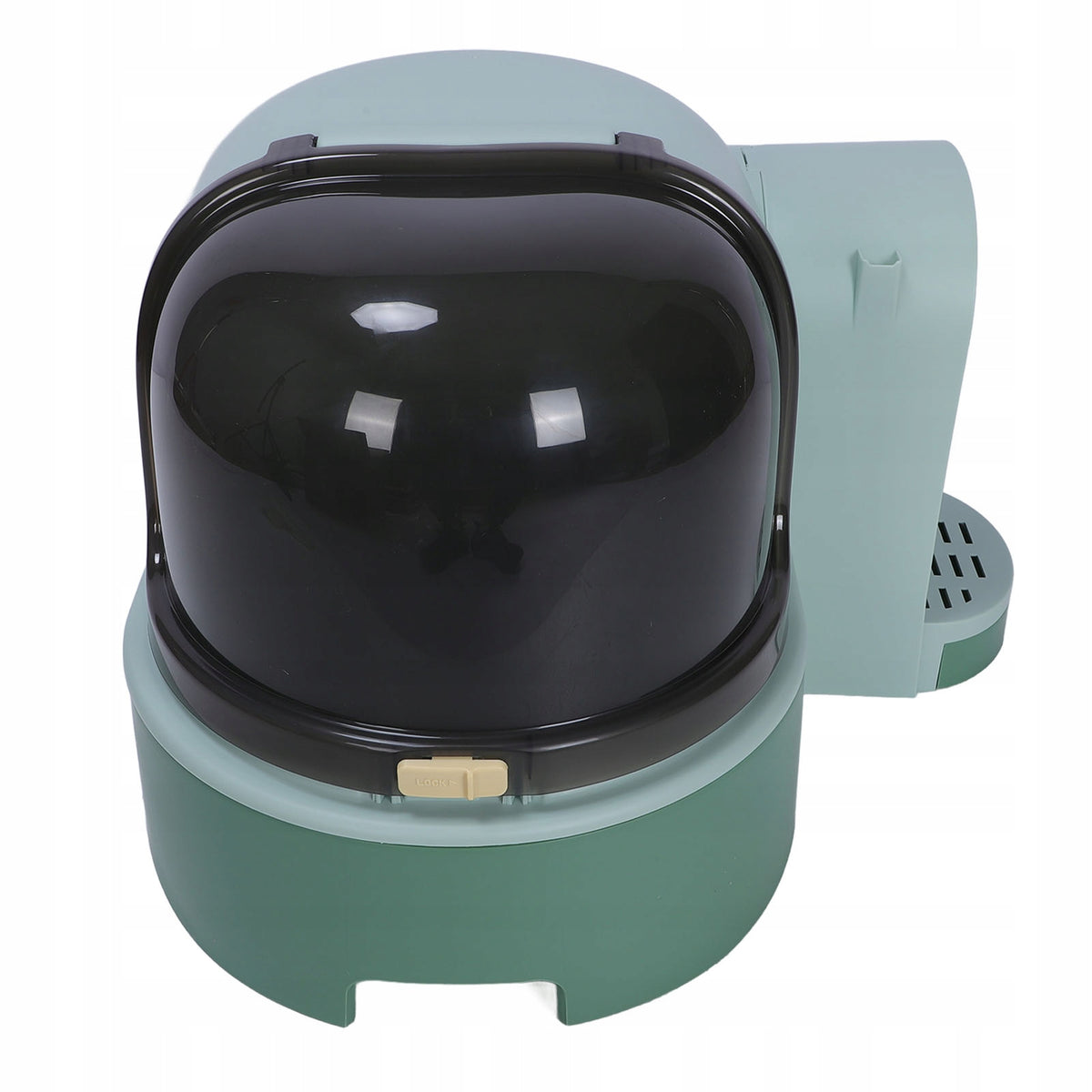 Fully enclosed angular cuvette with drawer and walkway ML control