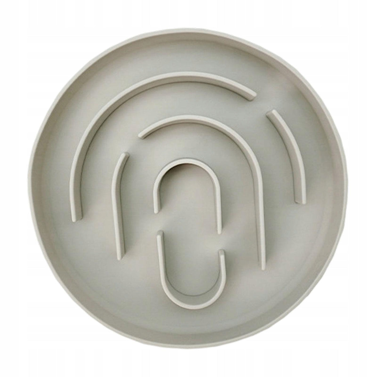 Fun Dogs Slow Feeder Bowl Encourage Foraging Skills Silicone Bite Grey