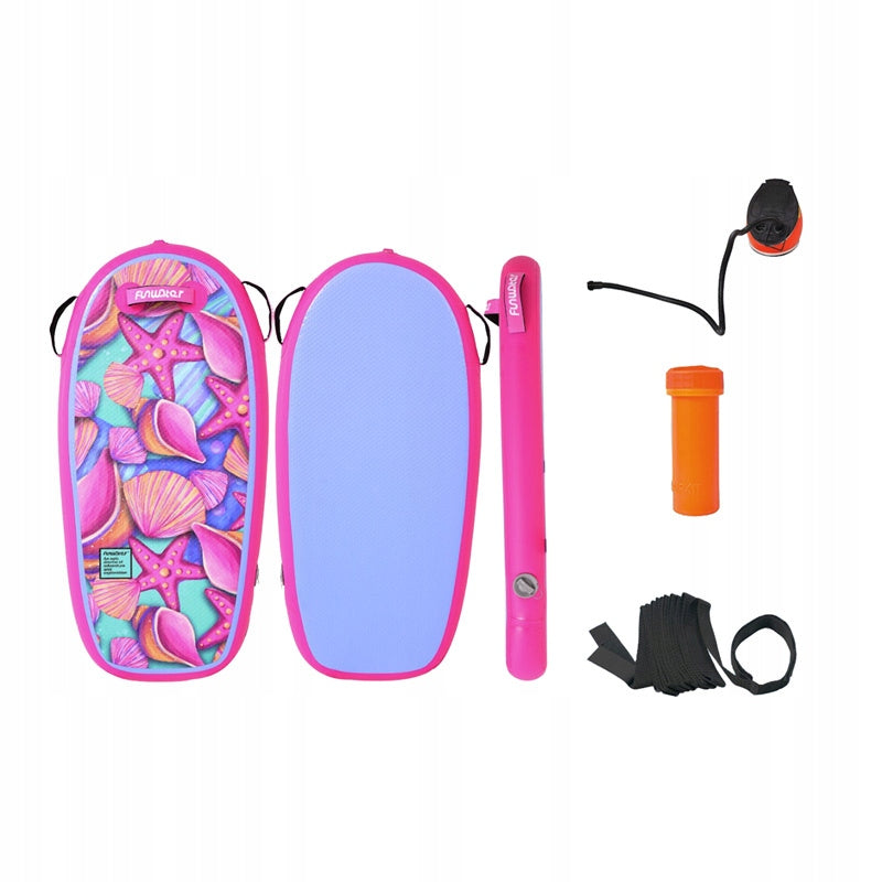FunWater Board Bodyboard Inflatable Swimming PVC Lightweight Durable 1,1m