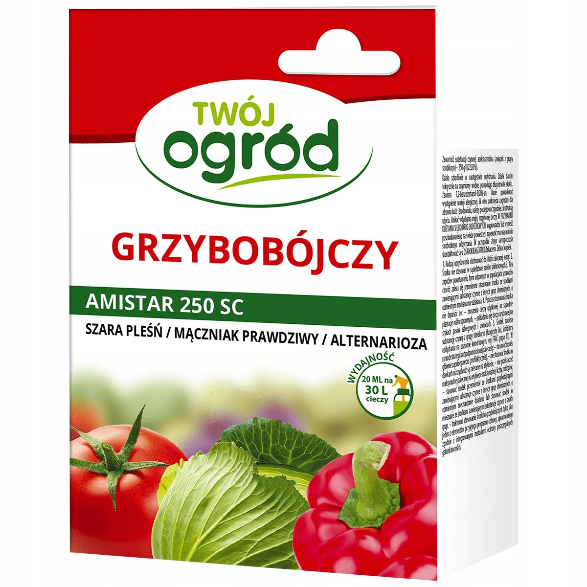 Fungicide Amistar 250 SC 20ml grey mildew powdery mildew Twój Ogród Packaging status original