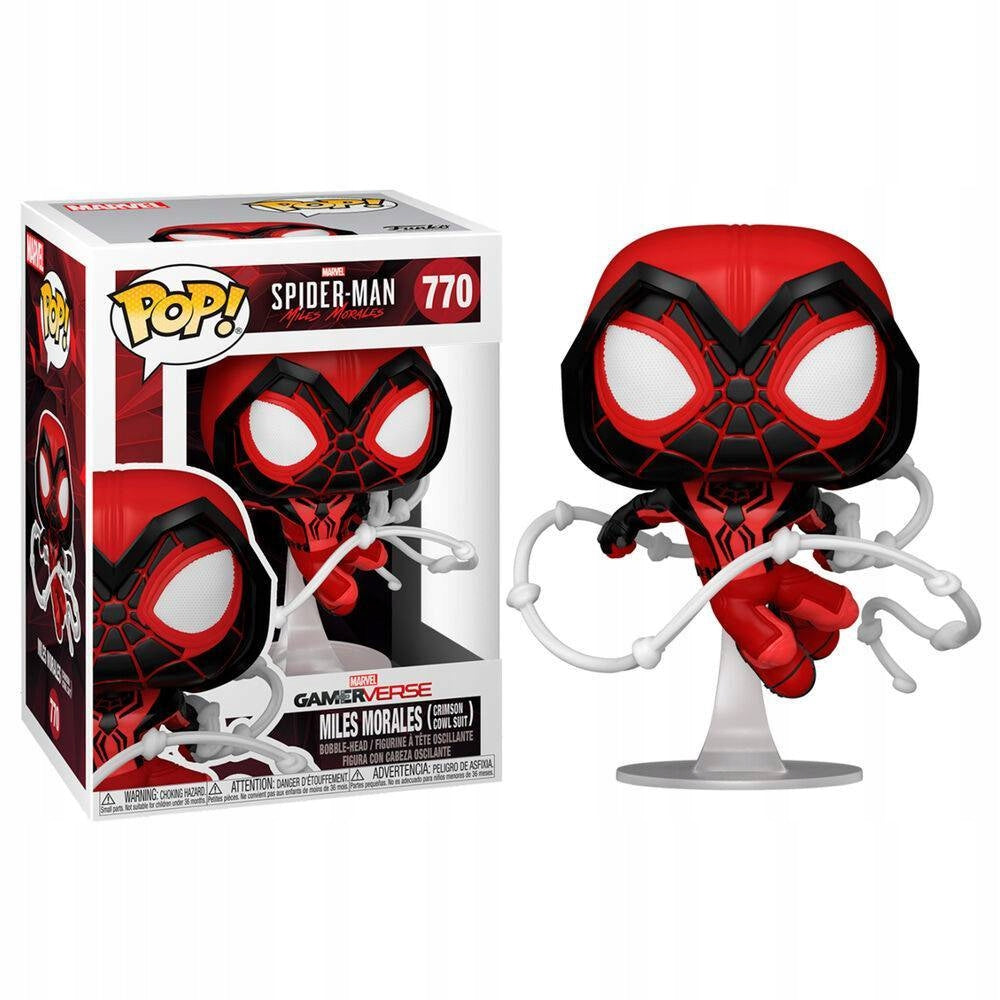 Funko POP! Marvel Spiderman Miles Morales Crimson Cowl 