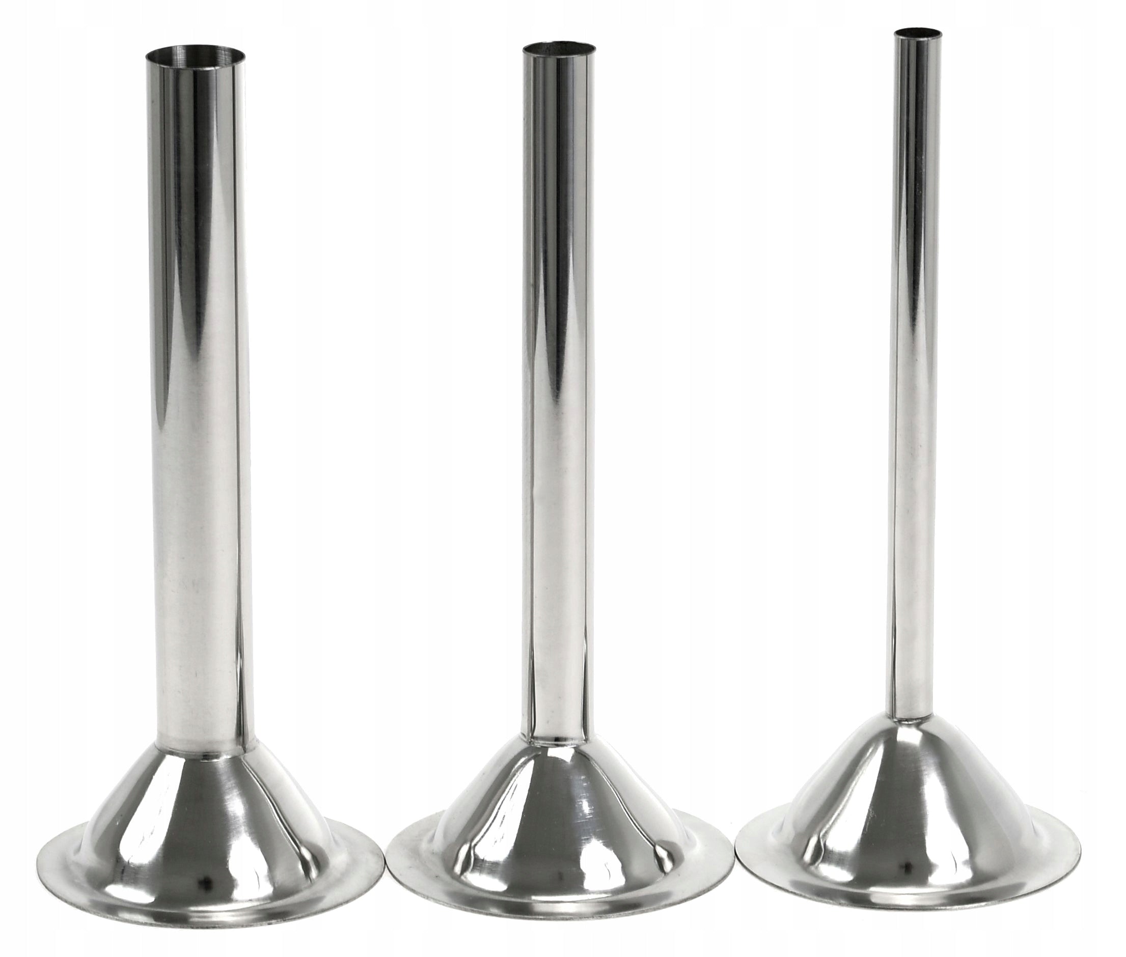 Funnel Set No. 22 for Filling Funnel Sausages 3x Steel Funnel
