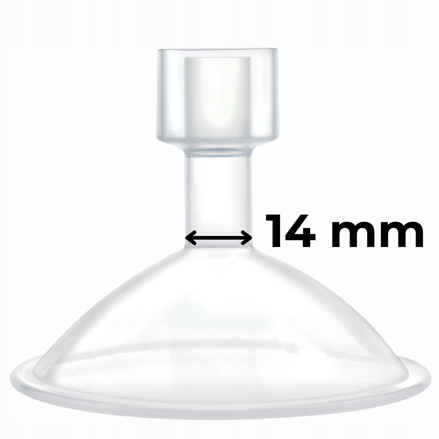 Funnel for breast pump bowl 14 mm