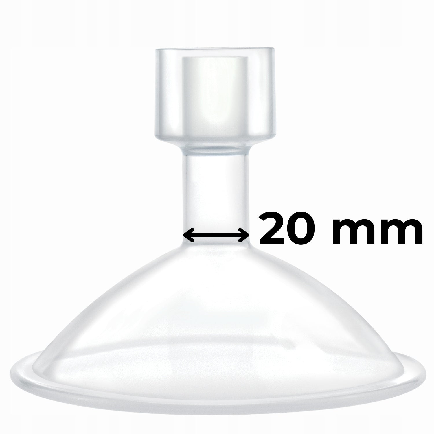 Funnel for breast pump bowl 20 mm