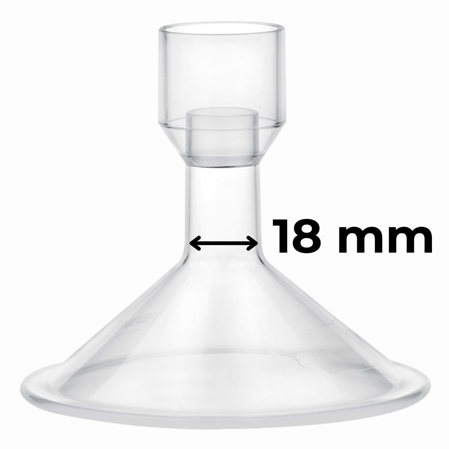Funnel for breast pump standard 18 mm