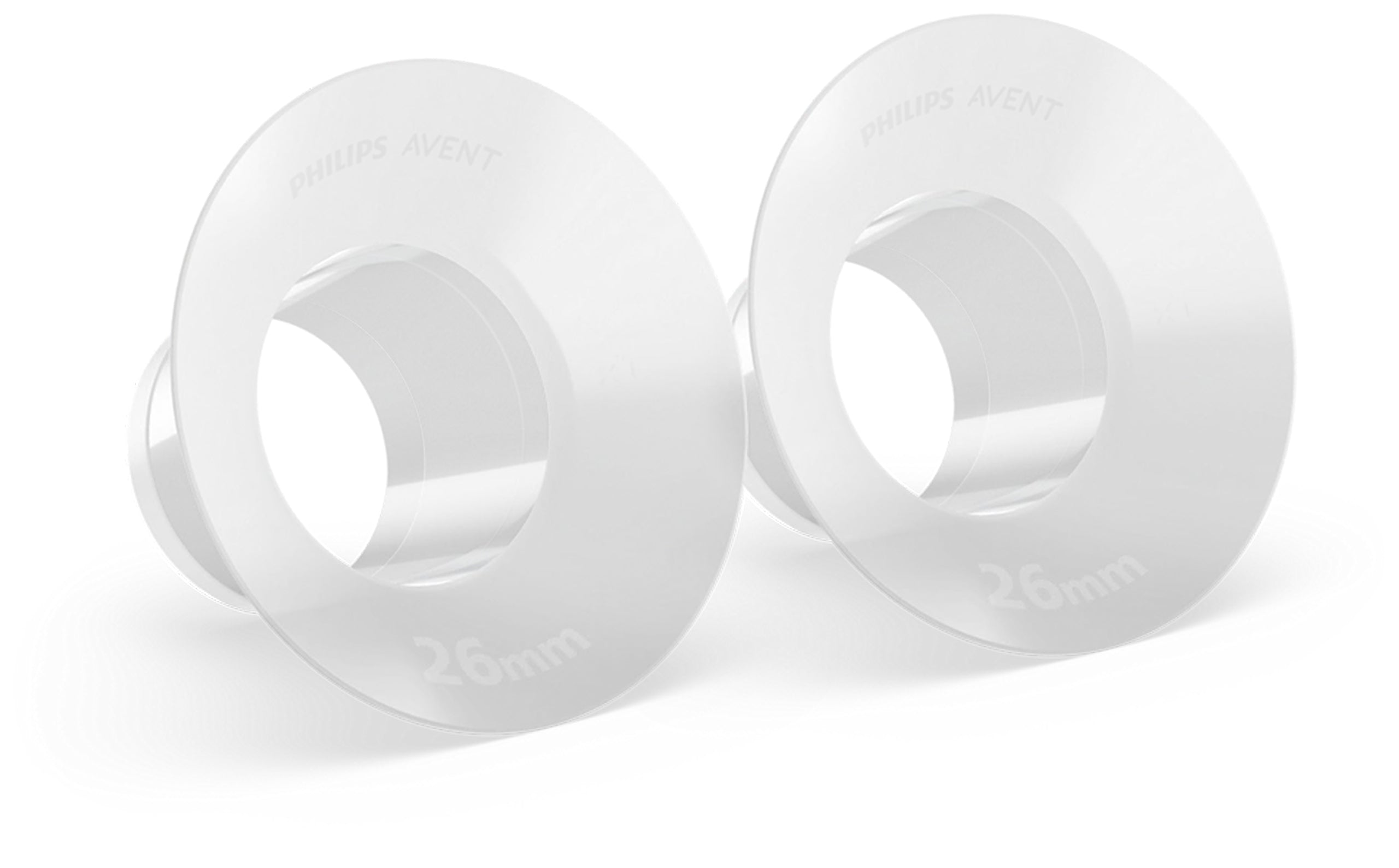 Funnel reducers + funnels for breast pump shell 26-28mm Philips Avent SCF552/11 Packaging status original