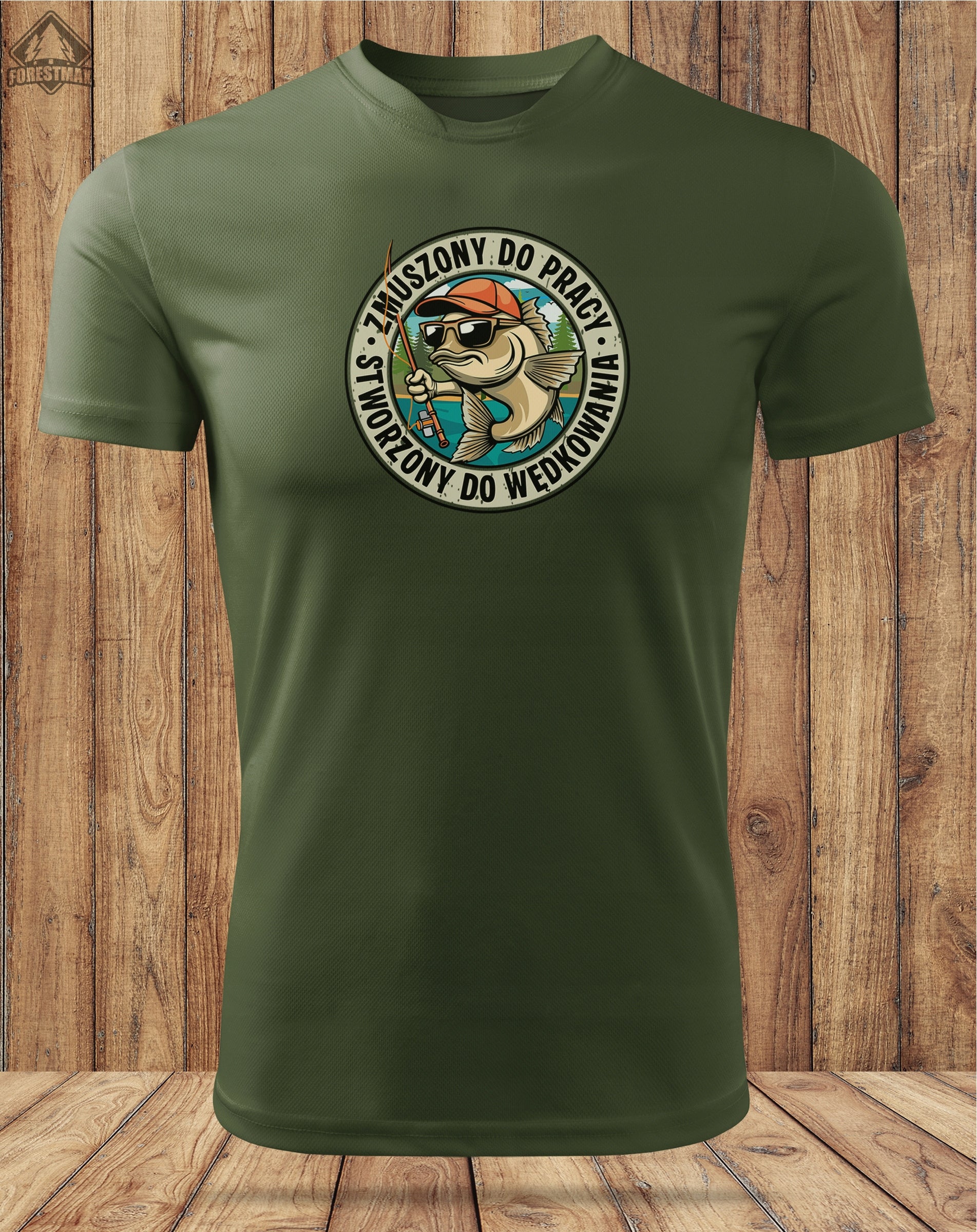 Funny thermoactive fishing shirt for a gift for an Angler - size XL Size XL