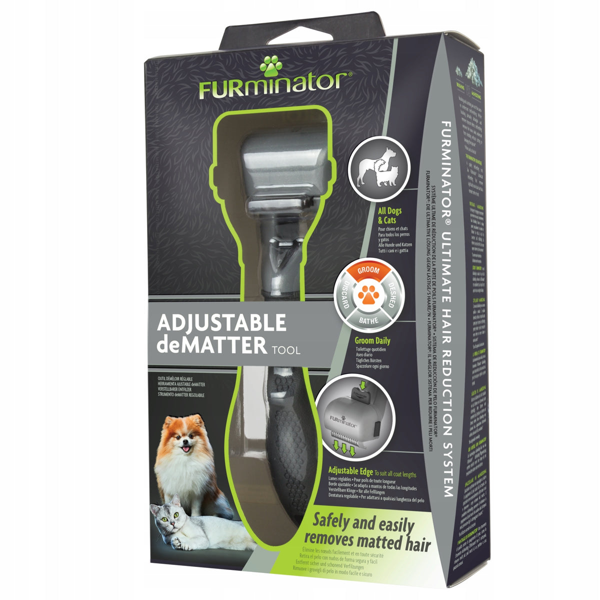 Furminator Cat Dog Brush for Trowel Removal, Adjustable Manufacturer code 57537