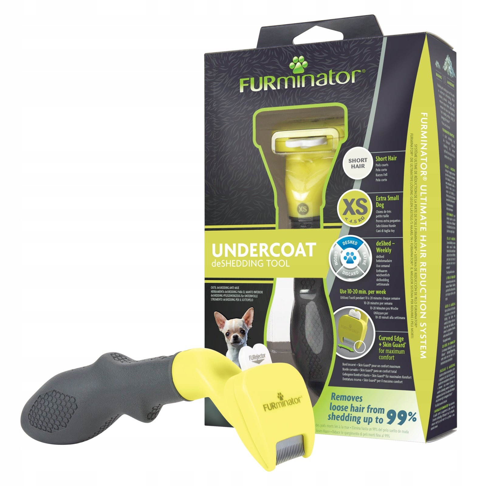 FURminator deShedding šukos XS trumpapl. Šunims