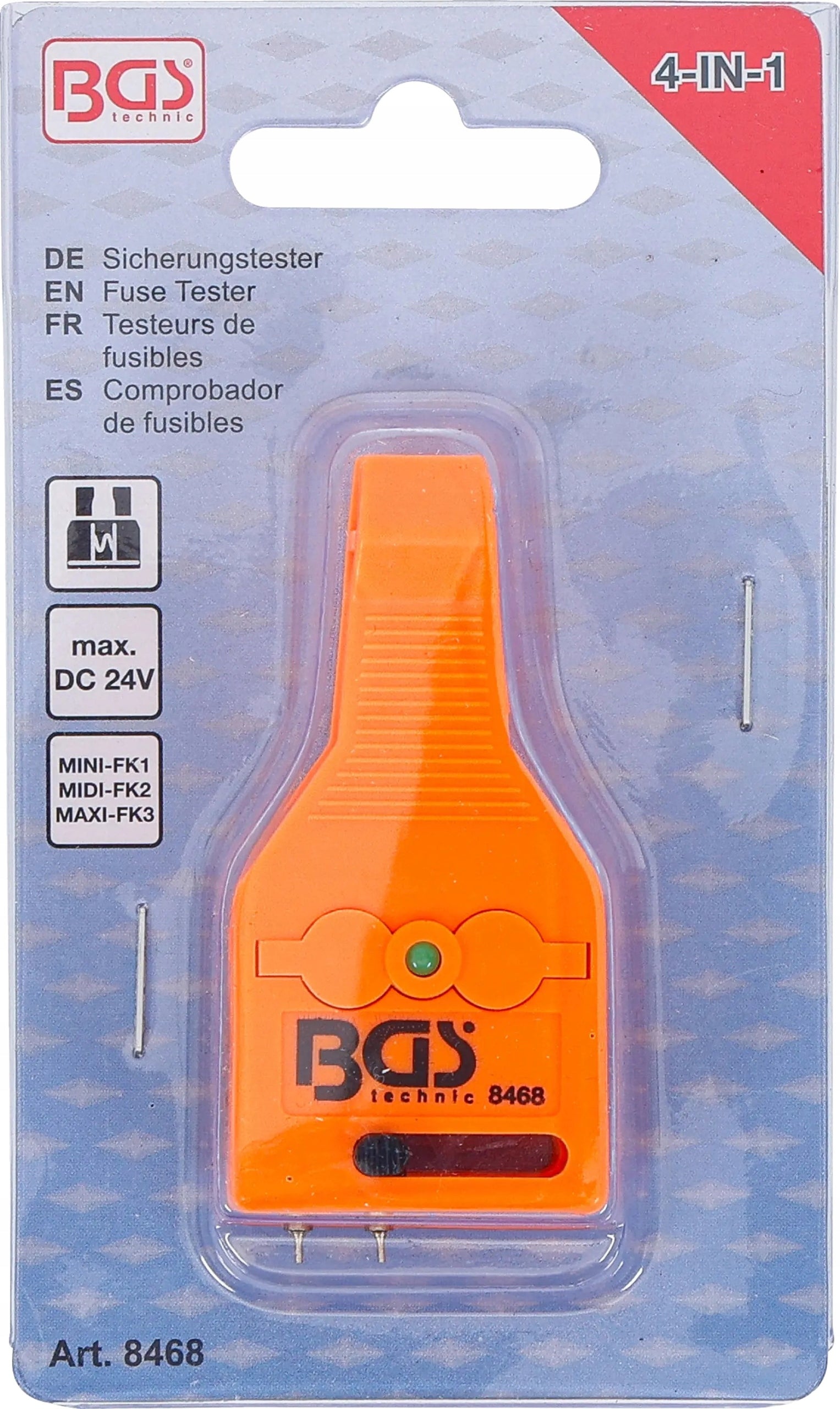 Fuse tester LED MINI STANDARD MAXI installation diagnostics Manufacturer code 8468