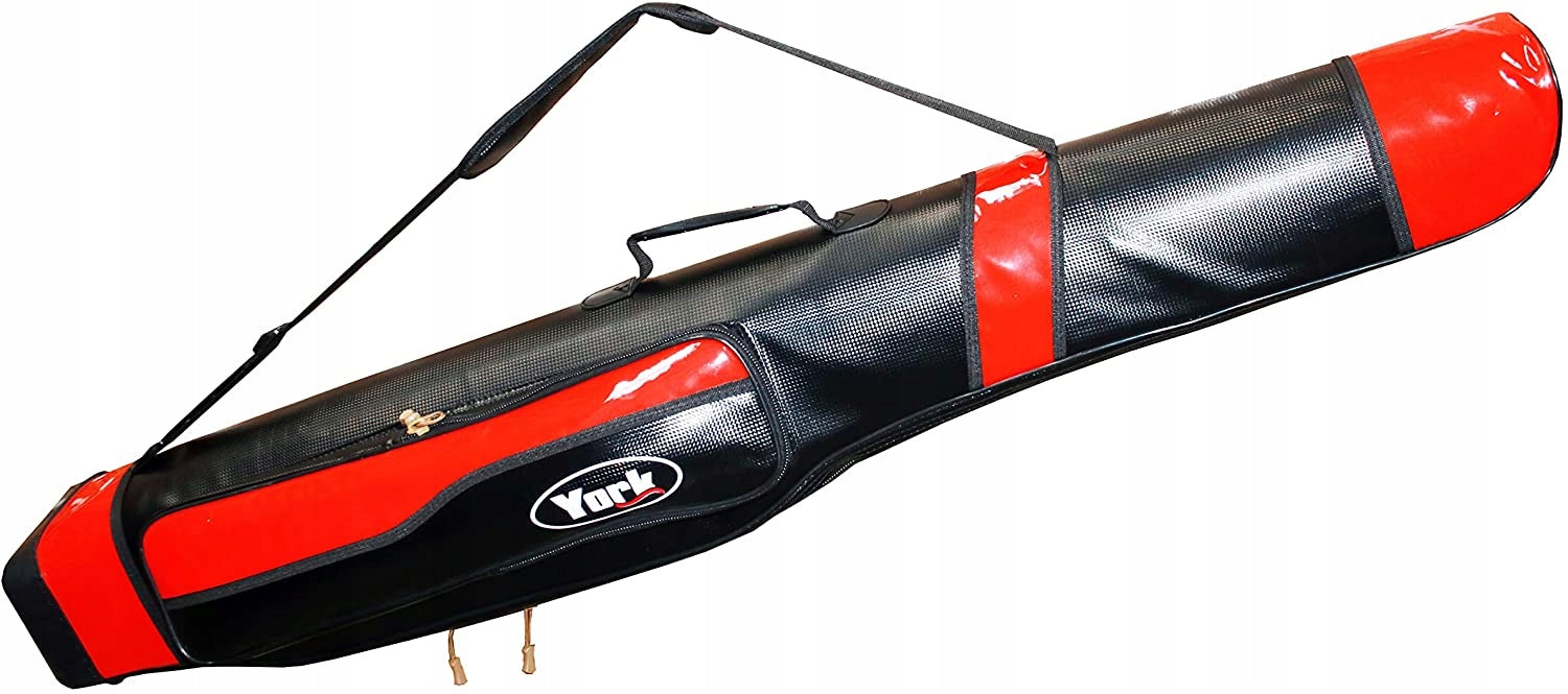 Etui für Ruten York, schwarz/rot 