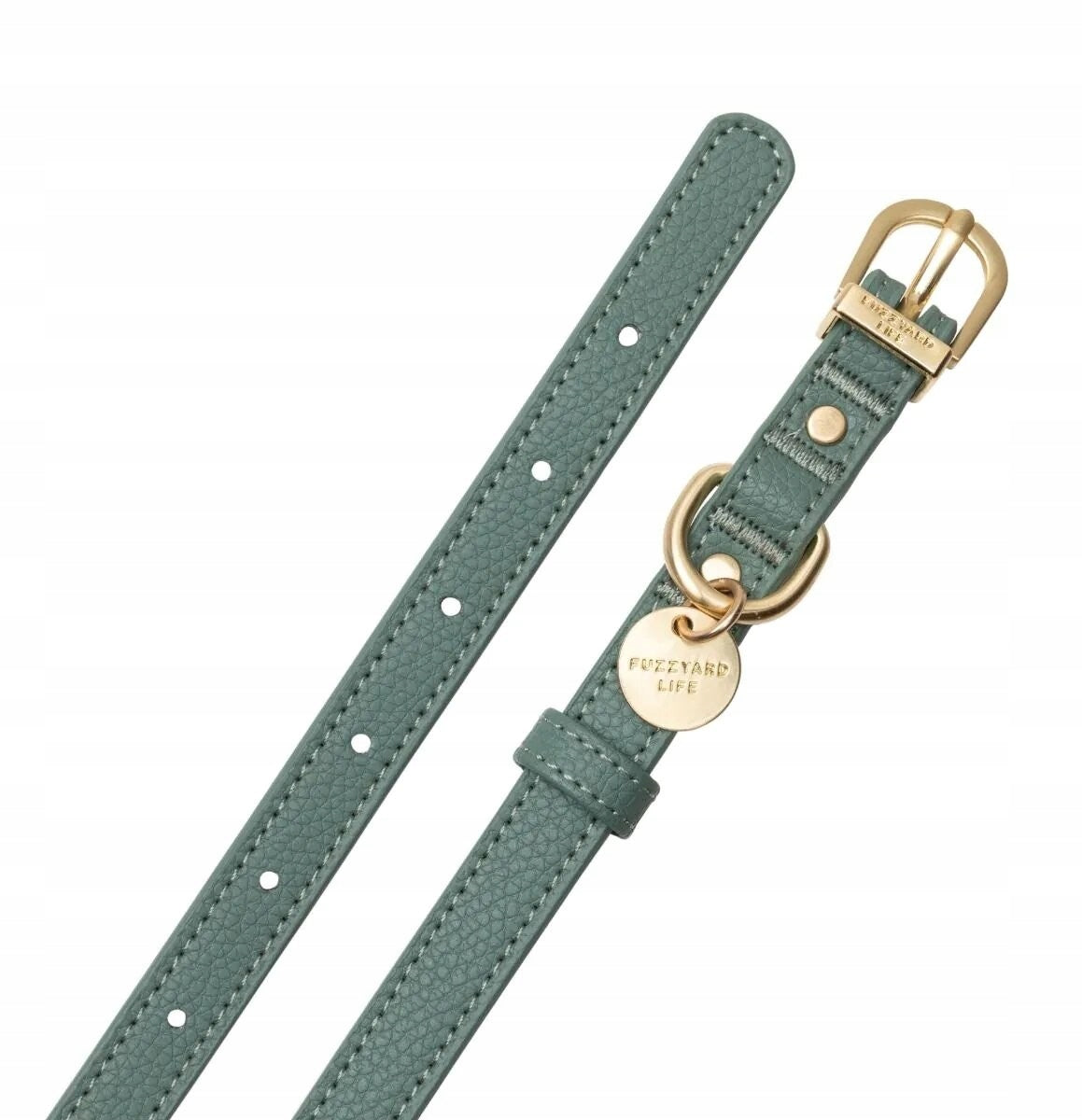 FuzzYard Life Atelier – Dog Collar S - Myrtle Green Packaging status original