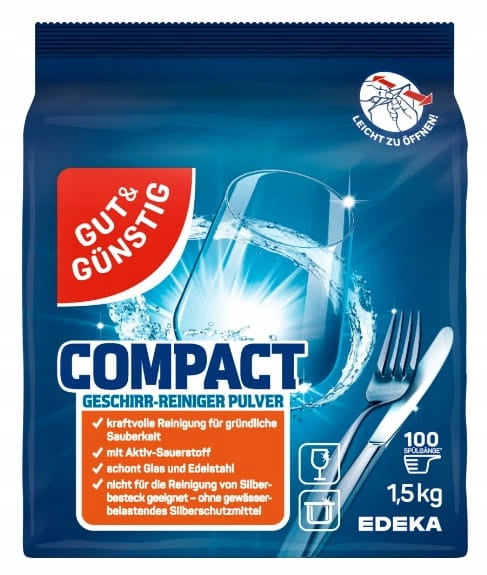 G&G Compact Dishwasher Powder 100 Wash 1,5kg DE
