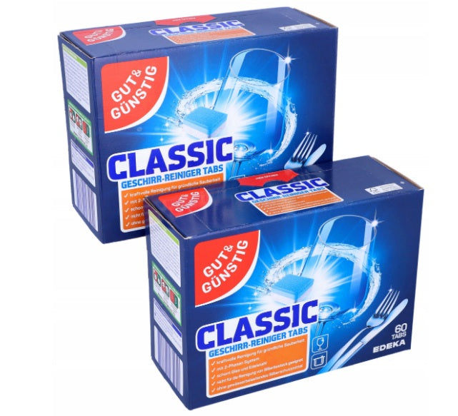 G&G Edeka Dishwasher Tablets CLASSIC Set of 120 Pieces German DE