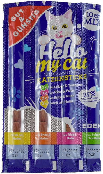 G&G cat snacks sticks mix 10 pcs.