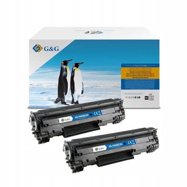HP Patrone analog CB435A 35A CB436A 36A CE285A 85A Canon 712 CRG-725 CRG-726 BK 