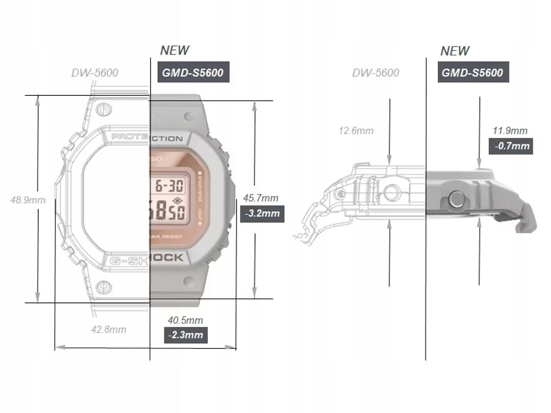 Damenuhr Casio GMD-S5600-8ER 