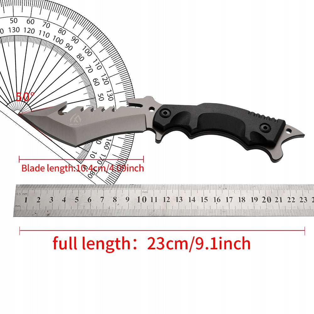 G10 Handle Survival Tactical Knife, Sharp Fixed Knife, Straight Knife Packaging status original