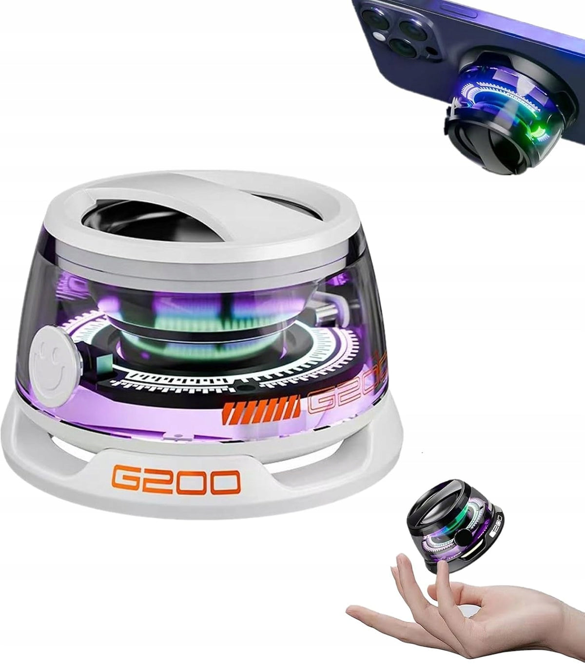 G200 Magnetic Bluetooth Speaker, Portable Mini Phone Stand, Small