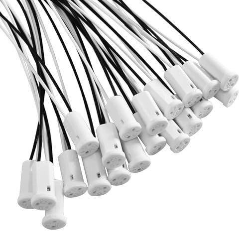 G4 CERAMIC FIXTURES FOR HALOGEN LED LAMPS 30 PIECES 20 CM silicone Brand no brand