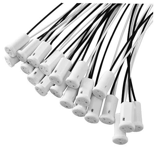 G4 CERAMIC FIXTURES FOR HALOGEN LED LAMPS 30 PIECES 20 CM silicone