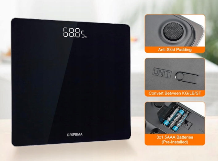 GA2001-28 Digital Bathroom Scale With Large LED Display #ST