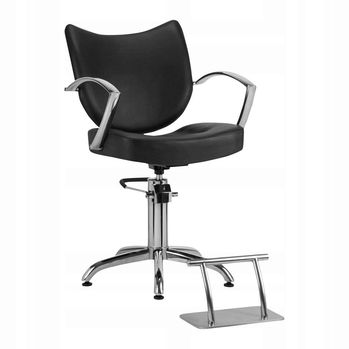 Professioneller Friseurstuhl von Gabbiano Mataro, schwarz 
