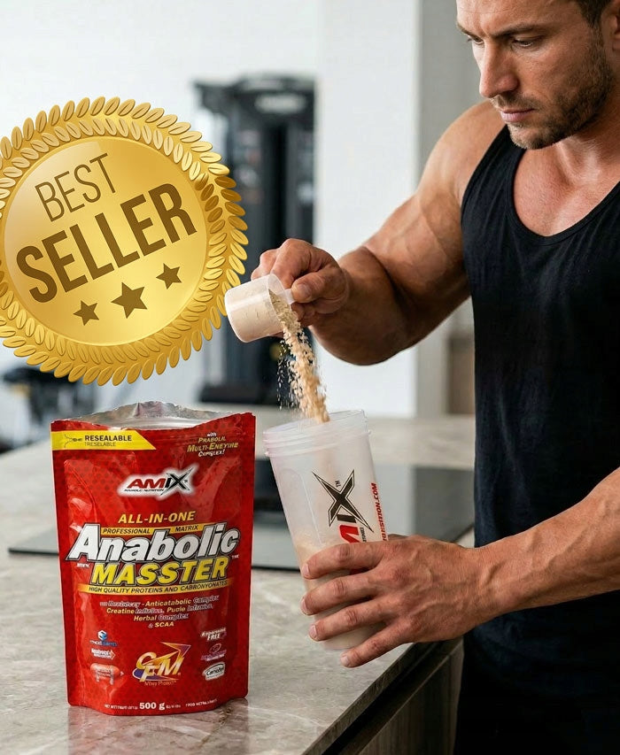 GAINER FOR MASS 45% Protein - builds pure muscle mass, Supplement for mass Packaging status original