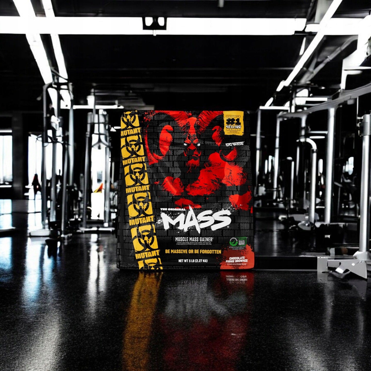 GAINER FOR MASS carbohydrated protein PVL Mutant Mass 2270g Strawberry Banana Expiration date not specified