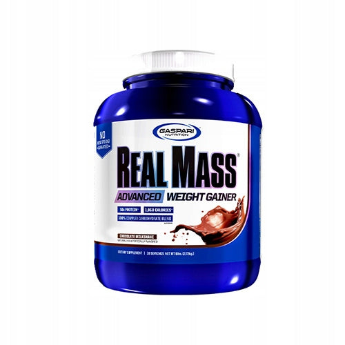 GAINER Real Mass Protein Carbohydrates Whey Mass 2720 g Chocolate Gaspari Expiration date at least six months from the date of purchase