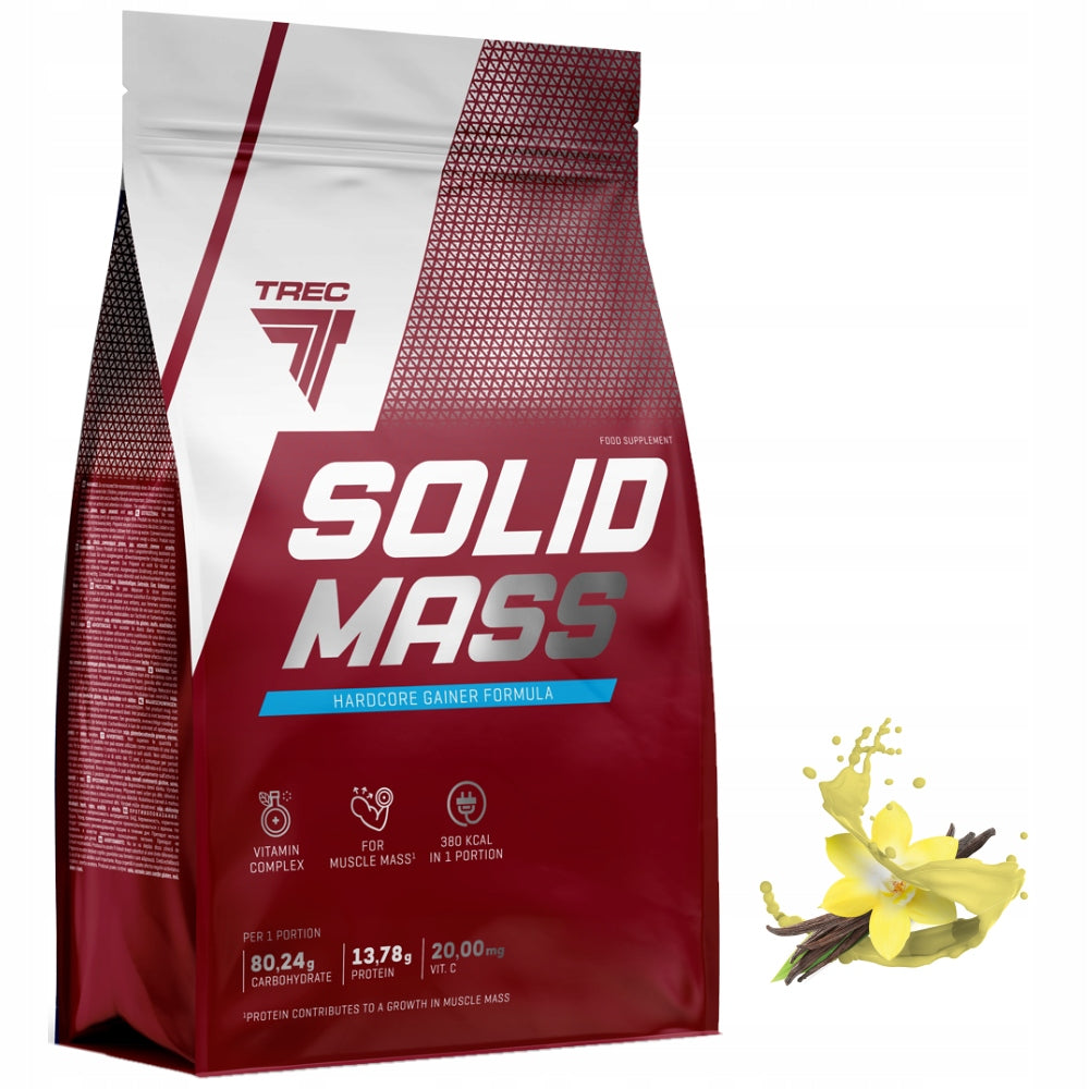 GAINER TREC SOLID MASS 3000g Carbohydrate and protein supplement 3 kg EAN (GTIN) 5901828342776