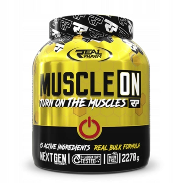 GAINER bulk CARBOHYDRATE PROTEIN Real Pharm Muscle ON 2270g VANILLA BERRIES Manufacturer code 5902444701640