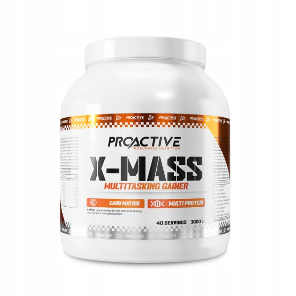 GAINER powder protein carbohydrates ProActive X-MASS 3000g white chocolate Manufacturer code 5902444705877