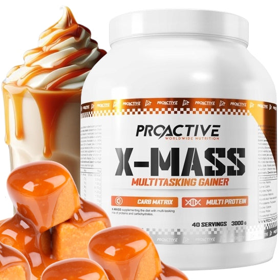 GAINER powder protein carbohydrates ProActive X-MASS CARAMEL 3 kg