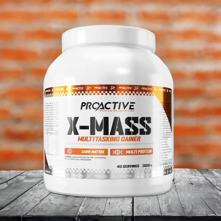 GAINER powder protein carbohydrates ProActive X-MASS strawberry 3000g Brand ProActive