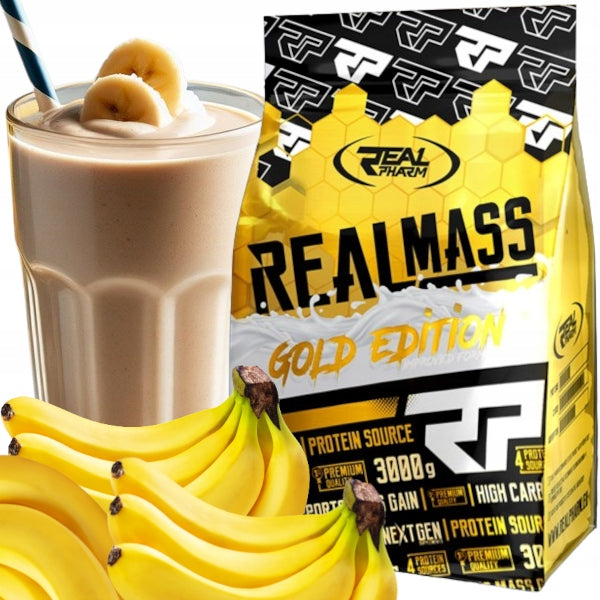 GAINER protein carbohydrates Real Pharm Real Mass protein 3kg Banana