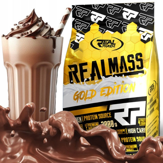 GAINER protein carbohydrates Real Pharm Real Mass protein 3kg CHOCOLATE