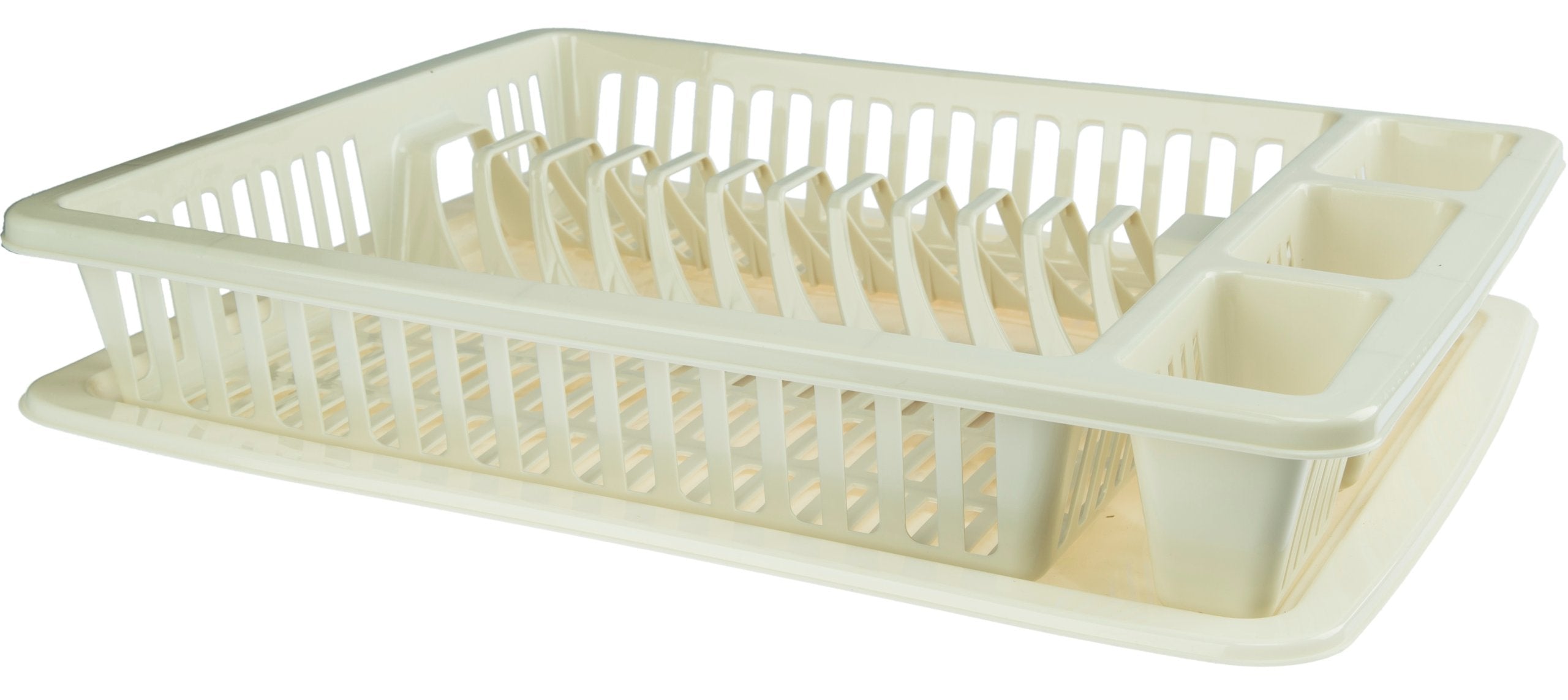GALICJA DISH DRYER MOLLY LARGE CREAM DRYER WITH CUTLERY TRAY