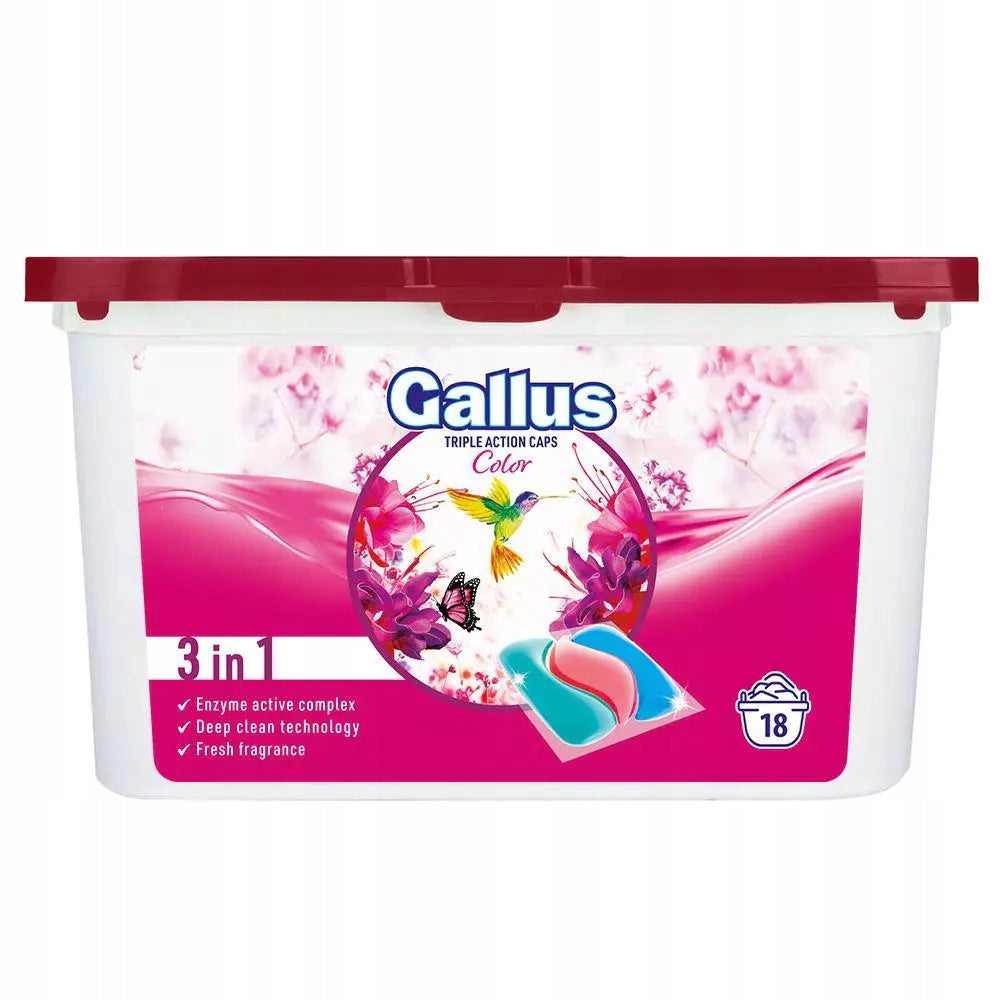 GALLUS 18Caps 3in1 Color Washing Capsules (8)