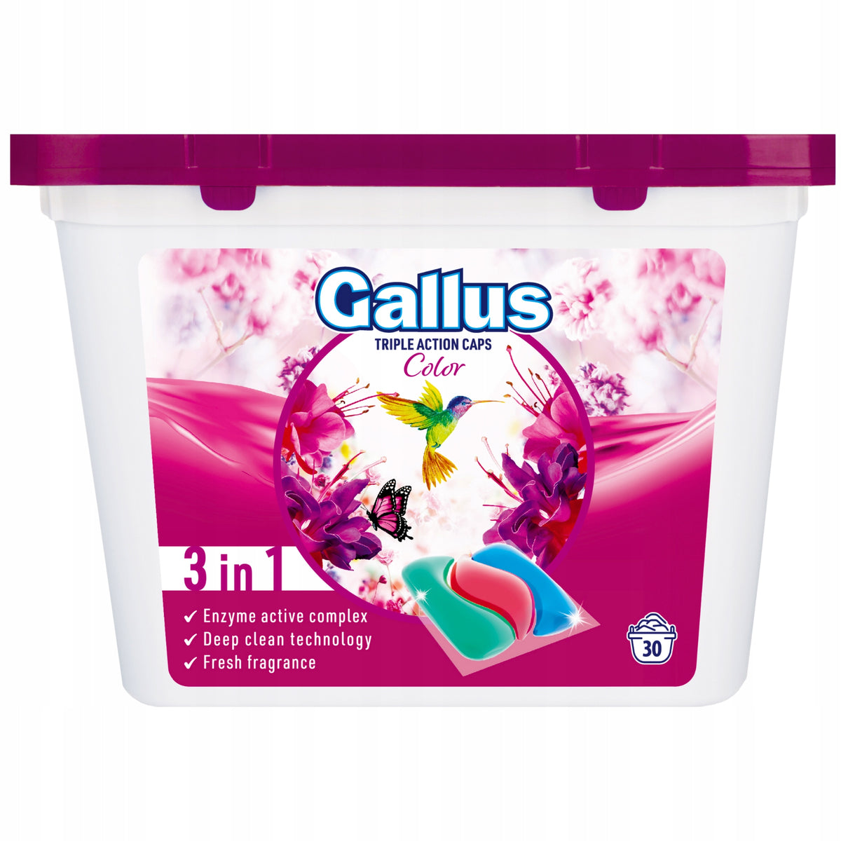 GALLUS 3in1 WASHING CAPSULES COLOR 30 PCS Manufacturer code 4251415301893