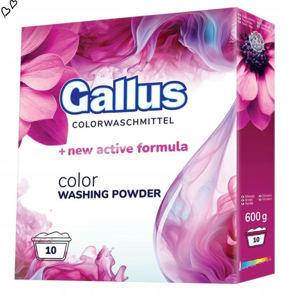 GALLUS Prášok na pranie 10 praní 600g Color