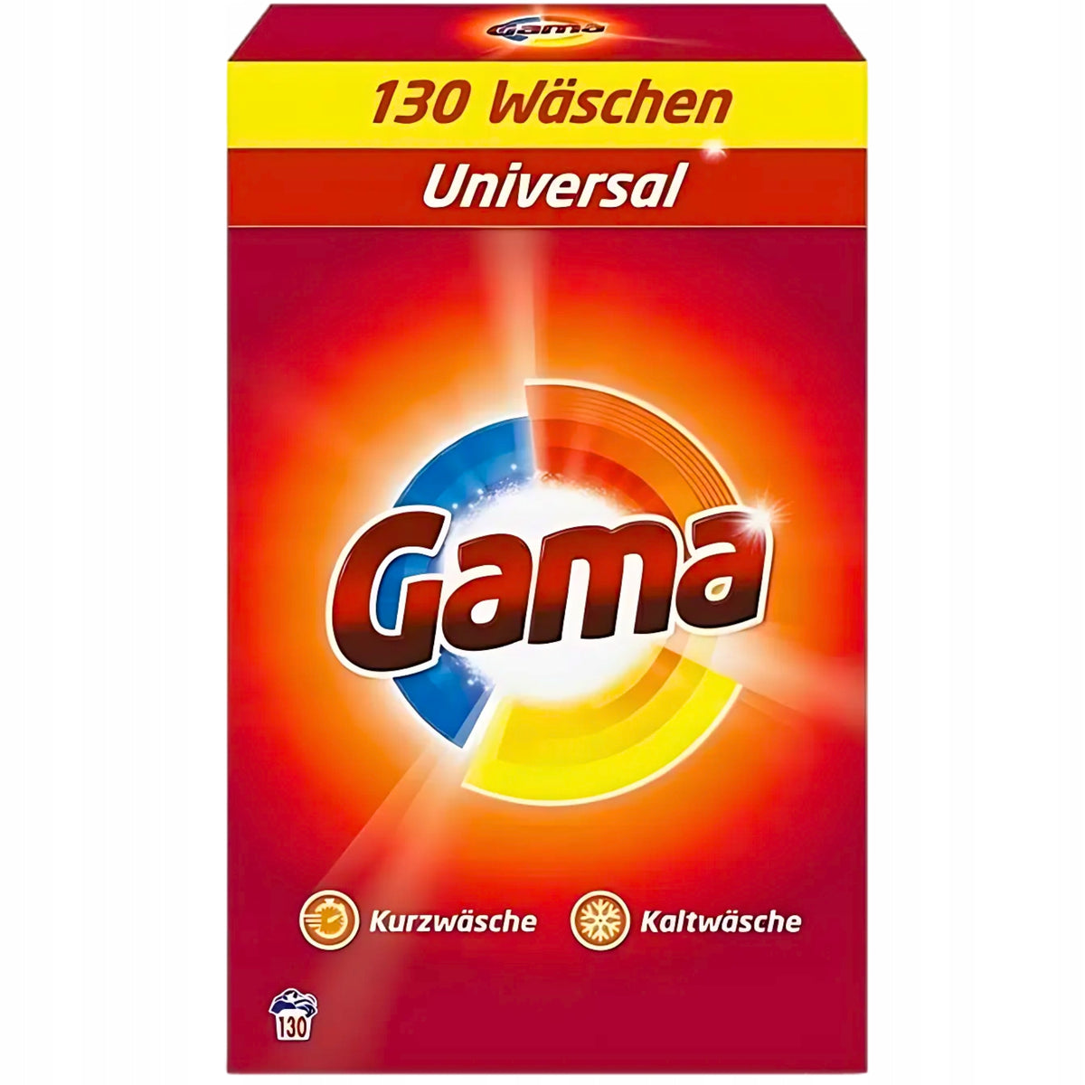 GAMA UNIVERSAL WASHING POWDER FOR WHITE AND COLORED CLOTHES 7,8KG 130WASHES