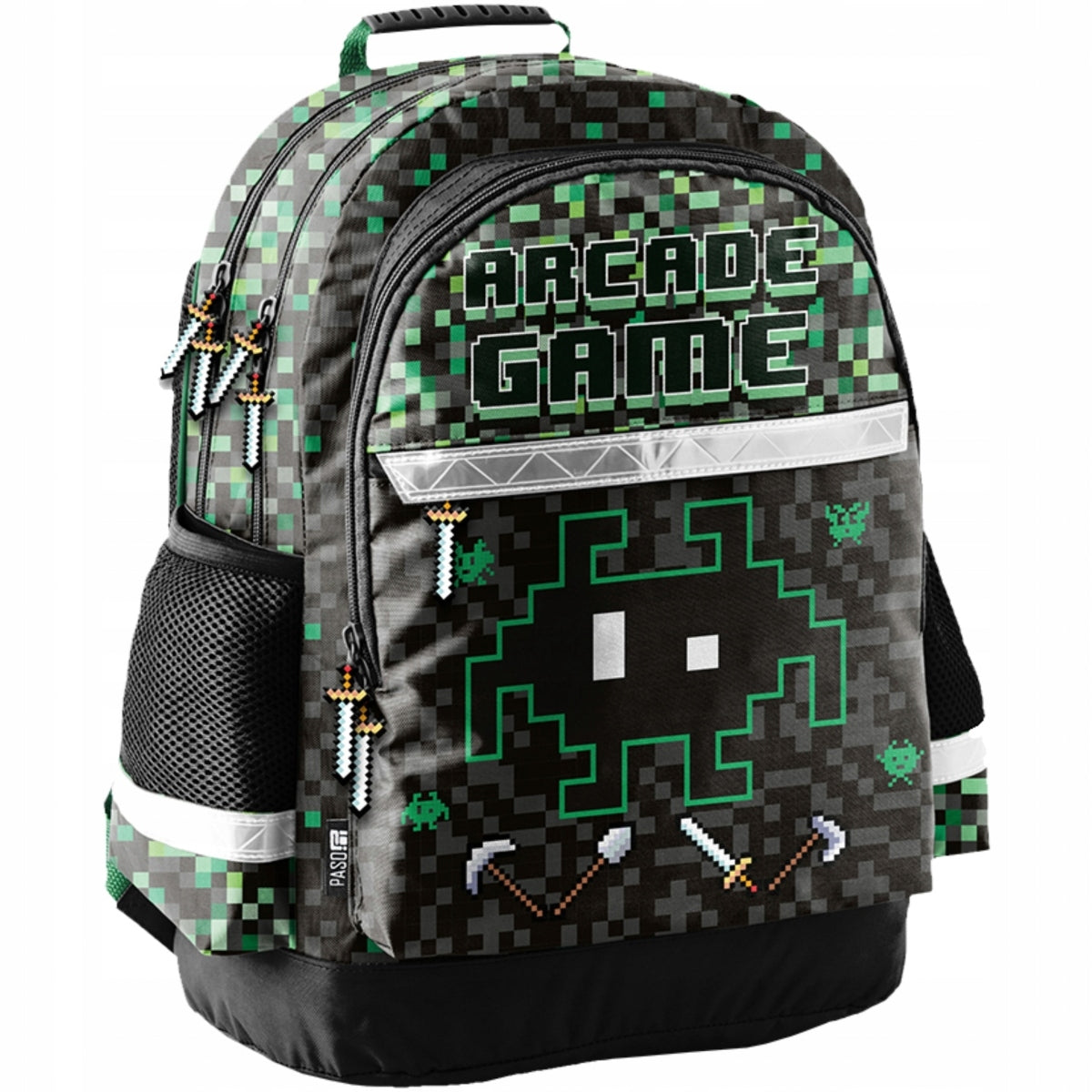 GAMER BACKPACK BOYS SCHOOL PIXELS FOR ELEMENTARY SCHOOL PASO GAMING GAME Packaging status original