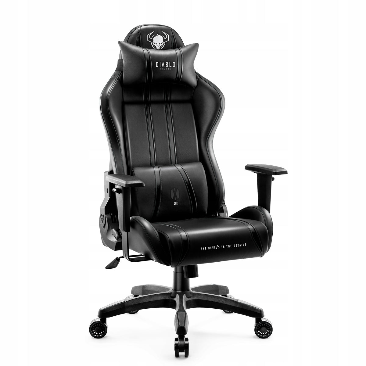 GAMING CHAIR DIABLO CHAIRS X-ONE 2.0 BLACK ERGONOMIC FAUX LEATHER Manufacturer code FOTEL GAMINGOWY DIABLO CHAIRS X-ONE 2.0 CZARN
