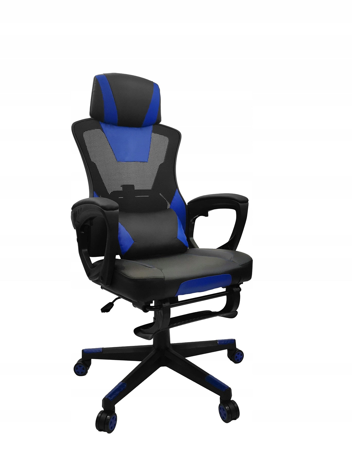 GAMING CHAIR FOR GAMERS OFFICE COMPUTER SWIVEL FOOTREST KG100 BLUE