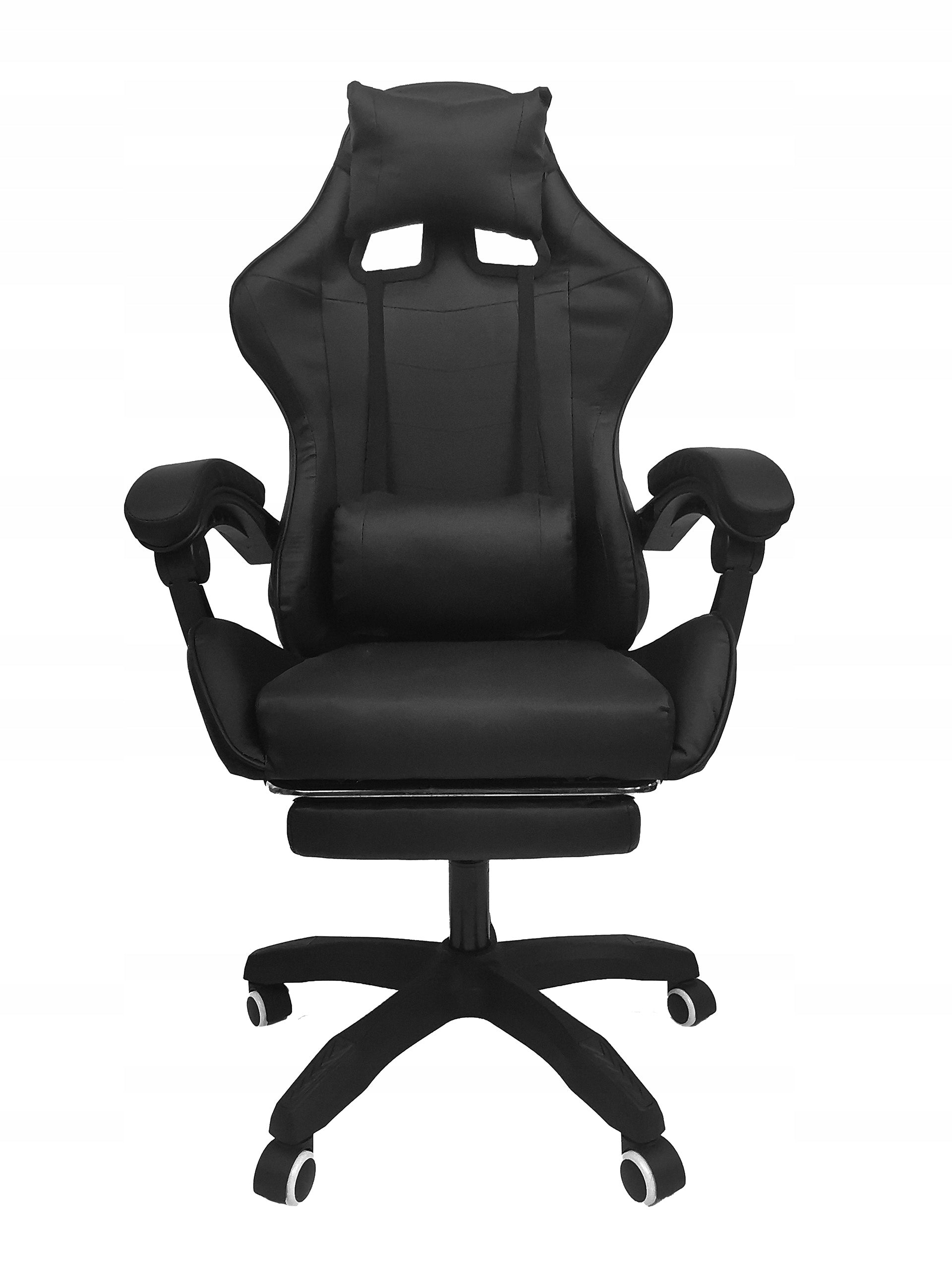 GAMING CHAIR GAMING OFFICE COMPUTER WITH MASSAGE FOOTREST KG104 BLACK