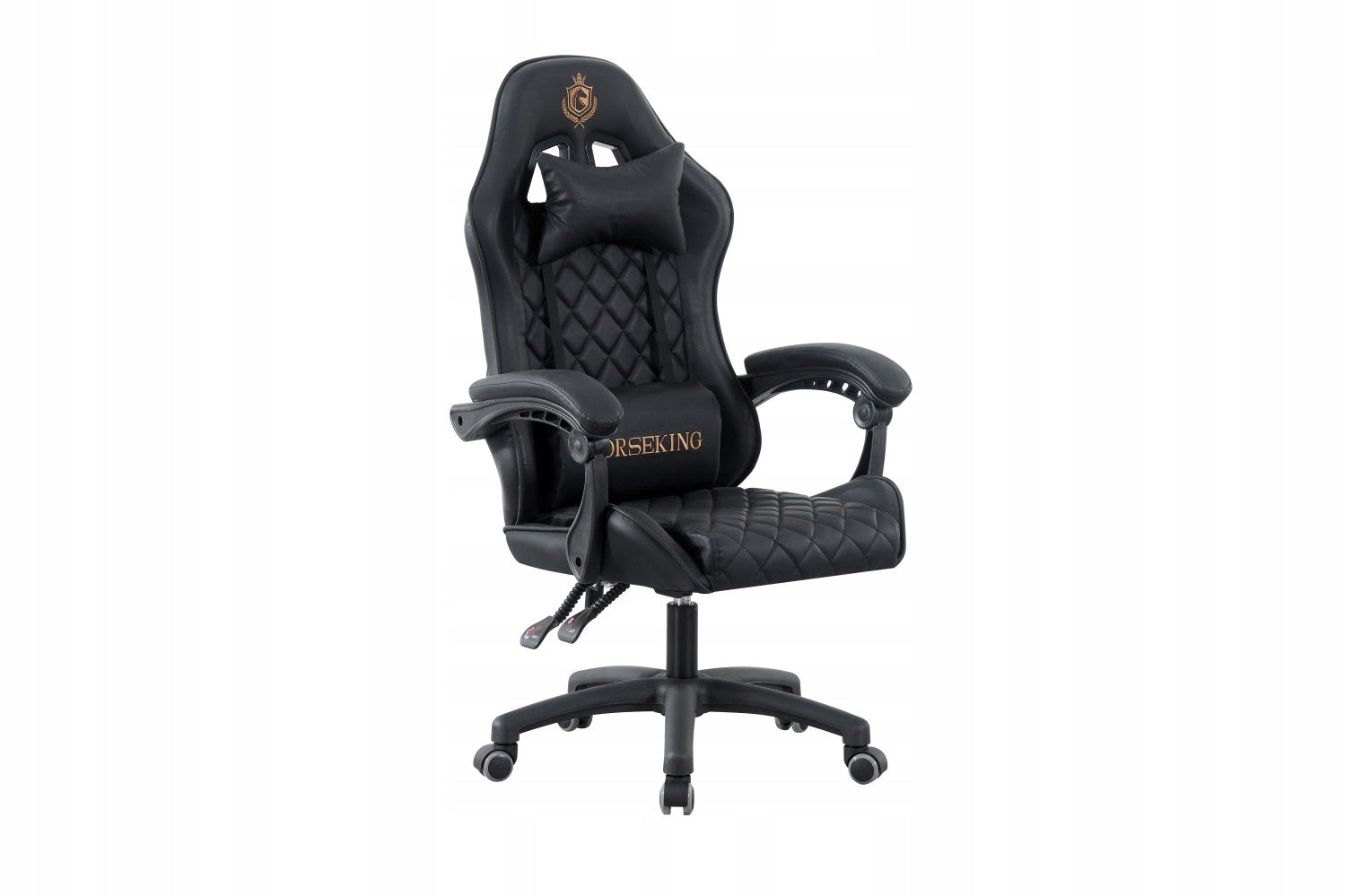 GAMING CHAIR HORSEKING WITH SWIVEL FOOTREST FOR PLAYING CHAIR MS99 BLACK Model MS99 CZARNY