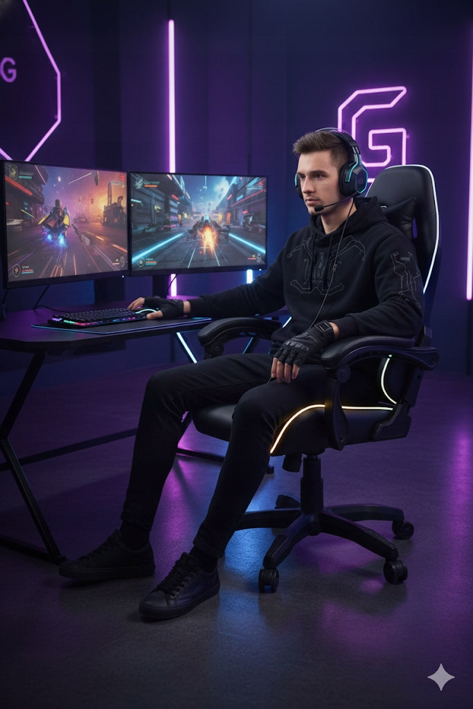 GAMING CHAIR LED CHAIR PREMIUM LED CHAIR 7 COLORS REMOTE CONTROL Manufacturer code KRZESŁO GAMINGOWE