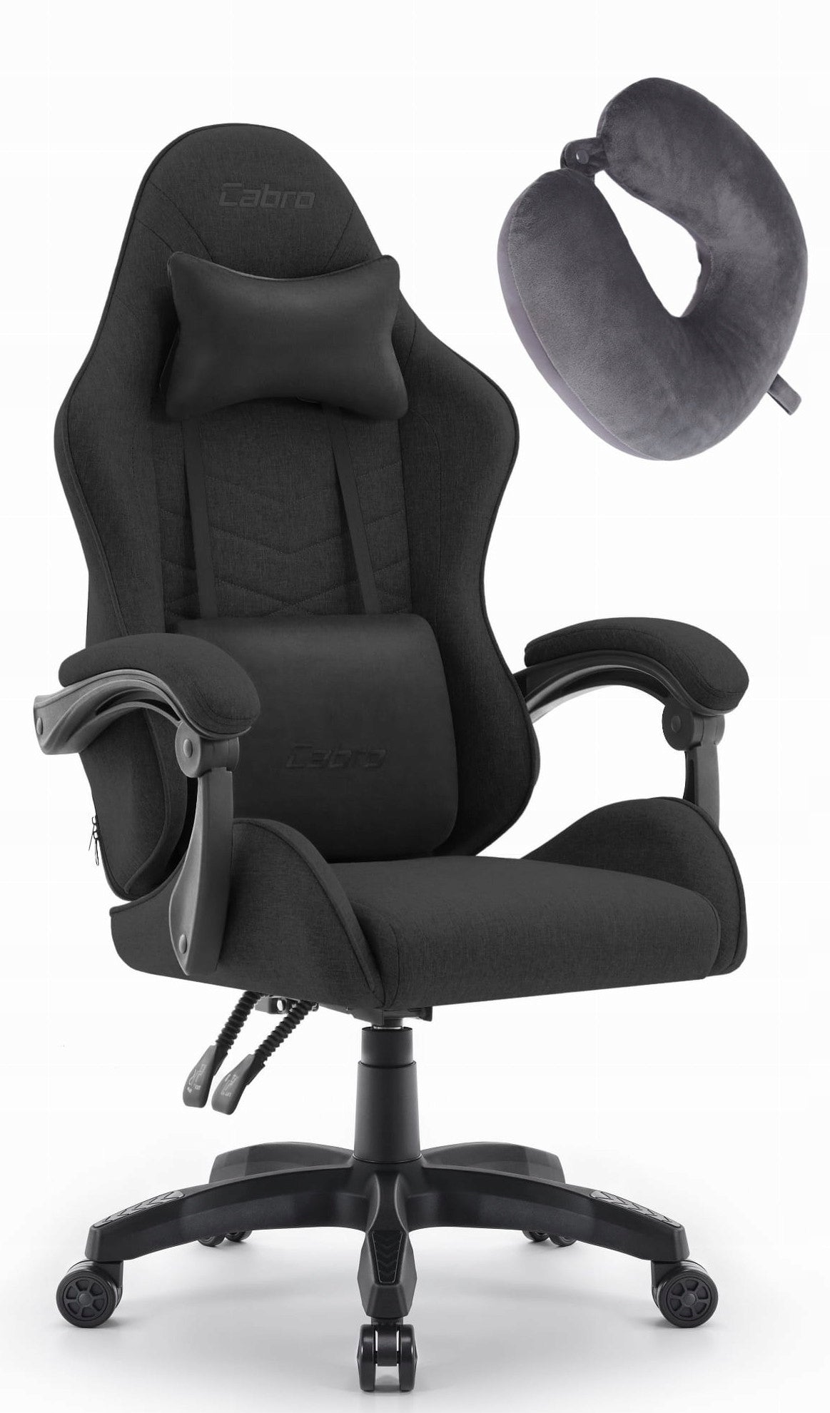 GAMING CHAIR MATERIAL CABRO C500 BLACK FABRIC Packaging status original